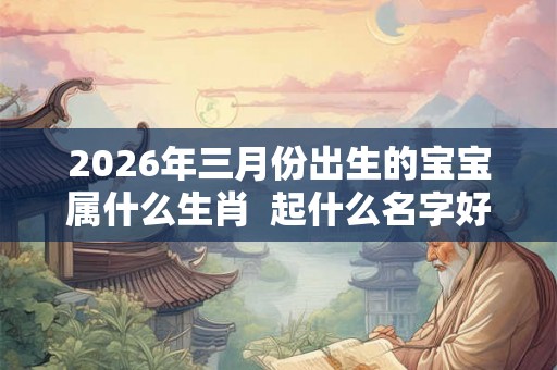 2026年三月份出生的宝宝属什么生肖 起什么名字好 2026年三月份出生的宝宝属什么生肖 起什么名字好
