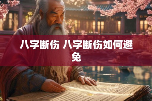 八字断伤 八字断伤如何避免