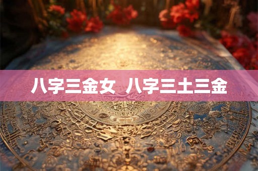 八字三金女 八字三土三金 八字三金女 八字三土三金