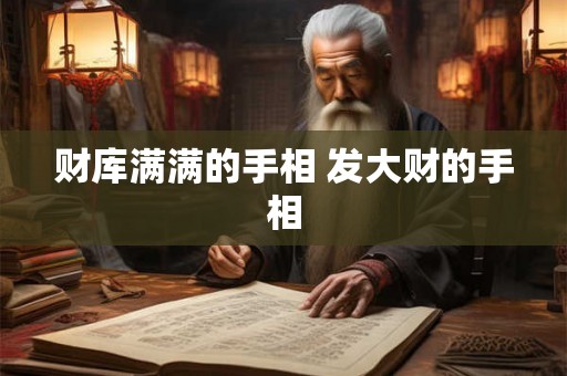 财库满满的手相 发大财的手相 财库满满的手相 发大财的手相