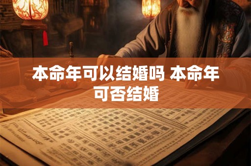 本命年可以结婚吗 本命年可否结婚 本命年可以结婚吗 本命年可否结婚