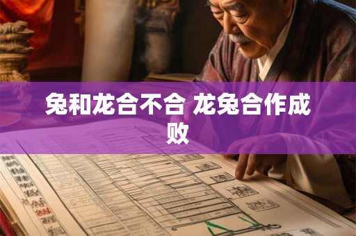 兔和龙合不合 龙兔合作成败 兔和龙合不合 龙兔合作成败