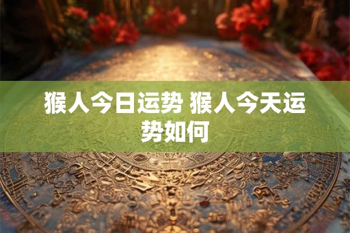 猴人今日运势 猴人今天运势如何 猴人今日运势 猴人今天运势如何