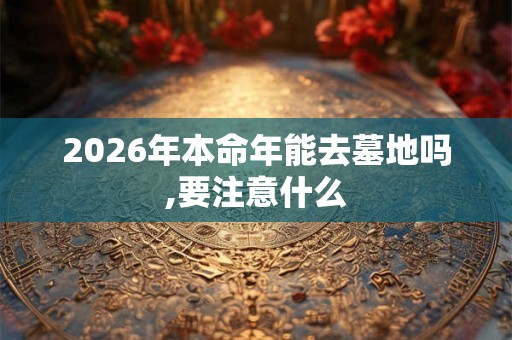 2026年本命年能去墓地吗,要注意什么