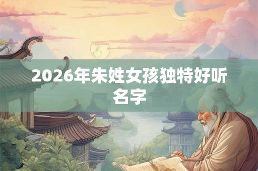 2026年朱姓女孩独特好听名字