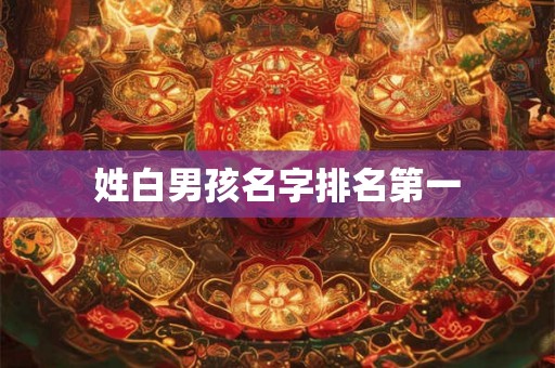 姓白男孩名字排名第一