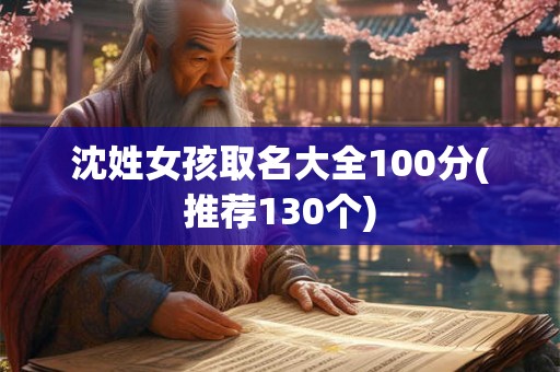 沈姓女孩取名大全100分(推荐130个)