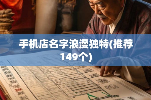 手机店名字浪漫独特(推荐149个)