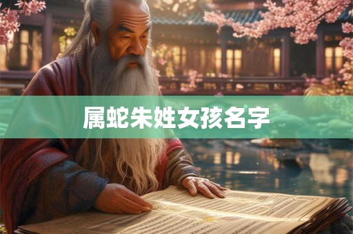 属蛇朱姓女孩名字