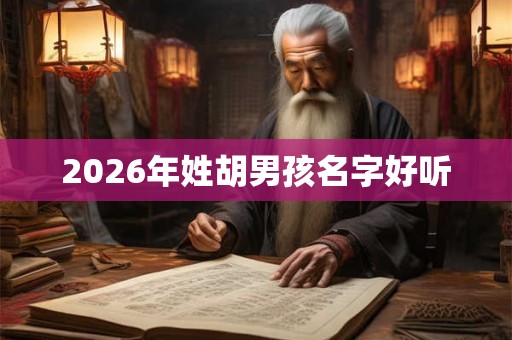 2026年姓胡男孩名字好听