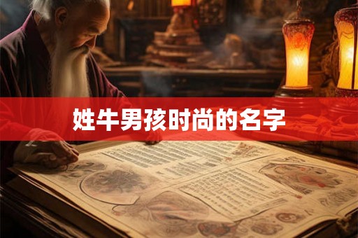 姓牛男孩时尚的名字