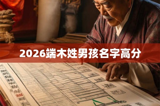 2026端木姓男孩名字高分