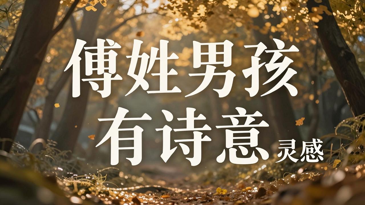 傅姓男孩名字古风有诗意