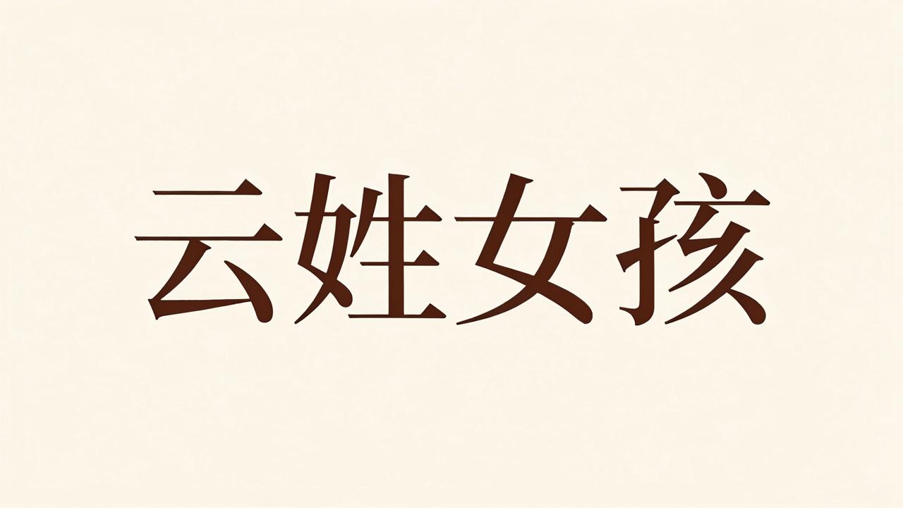 云姓女孩名字高分又吉利