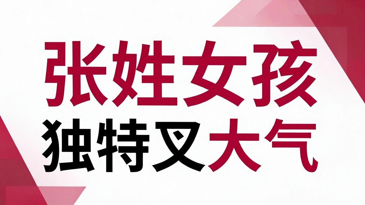 张姓女孩名字独特又大气