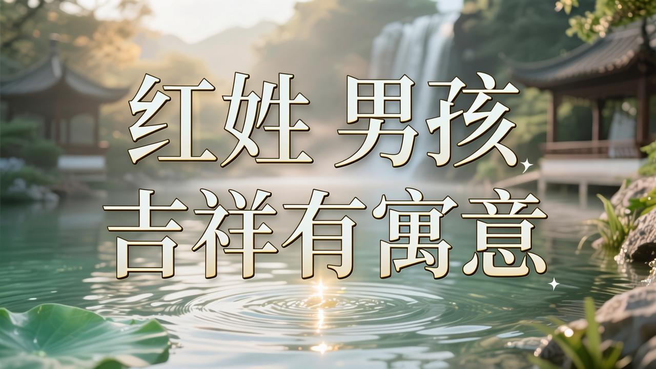 红姓男孩名字吉祥有寓意