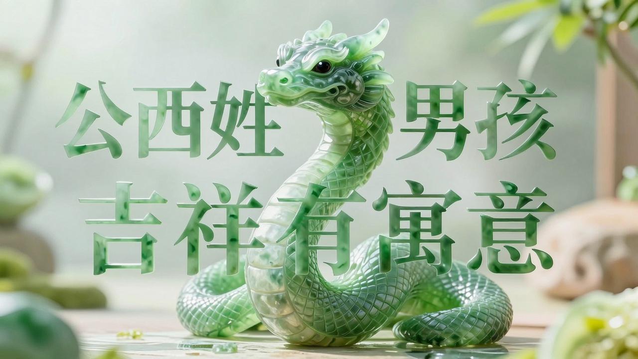 属蛇公西姓男孩名字吉祥有寓意