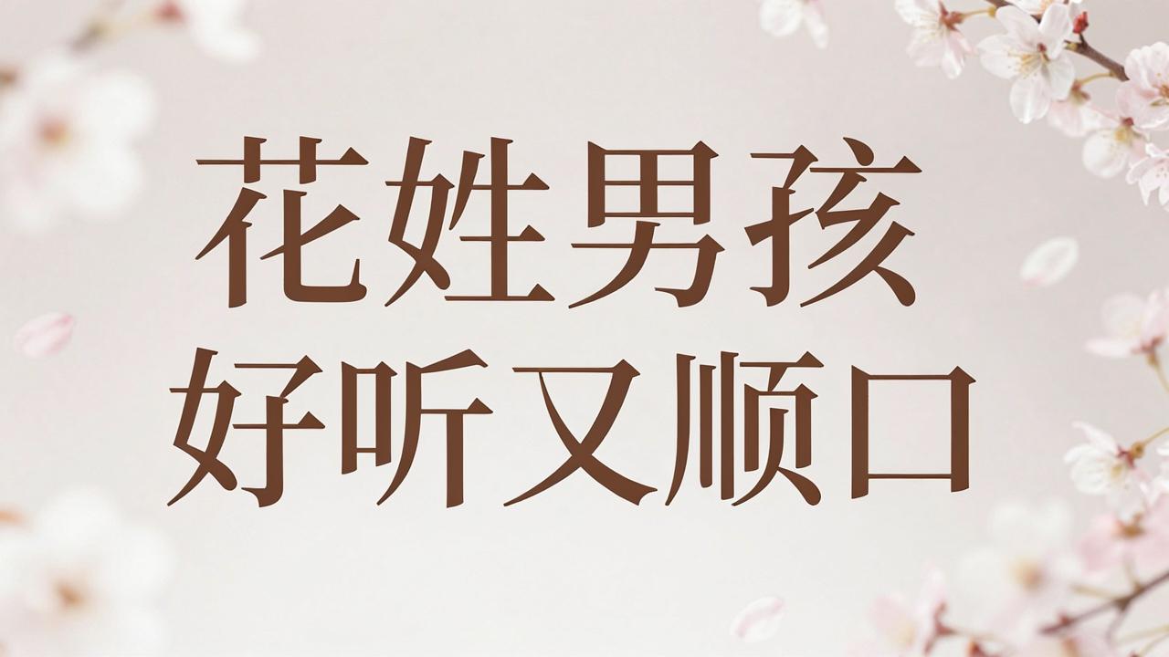 花姓男孩名字好听又顺口