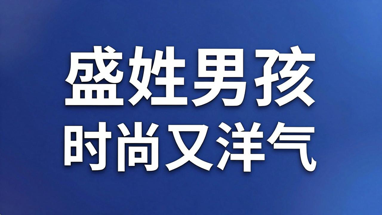 盛姓男孩名字时尚又洋气 盛姓男孩名字时尚又洋气