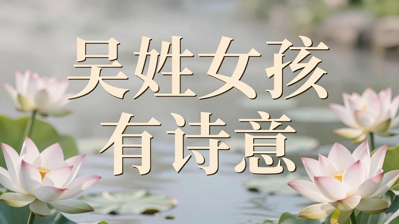 吴姓女孩名字古风有诗意