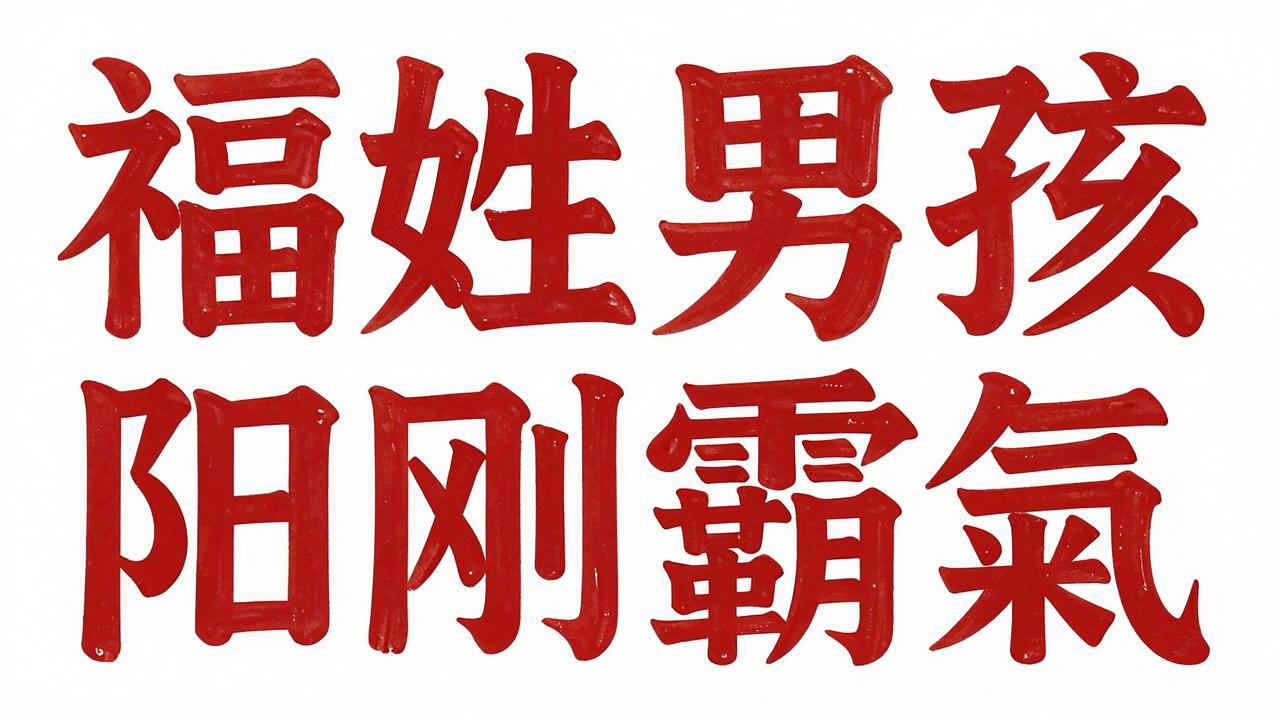 福姓男孩名字阳刚霸气