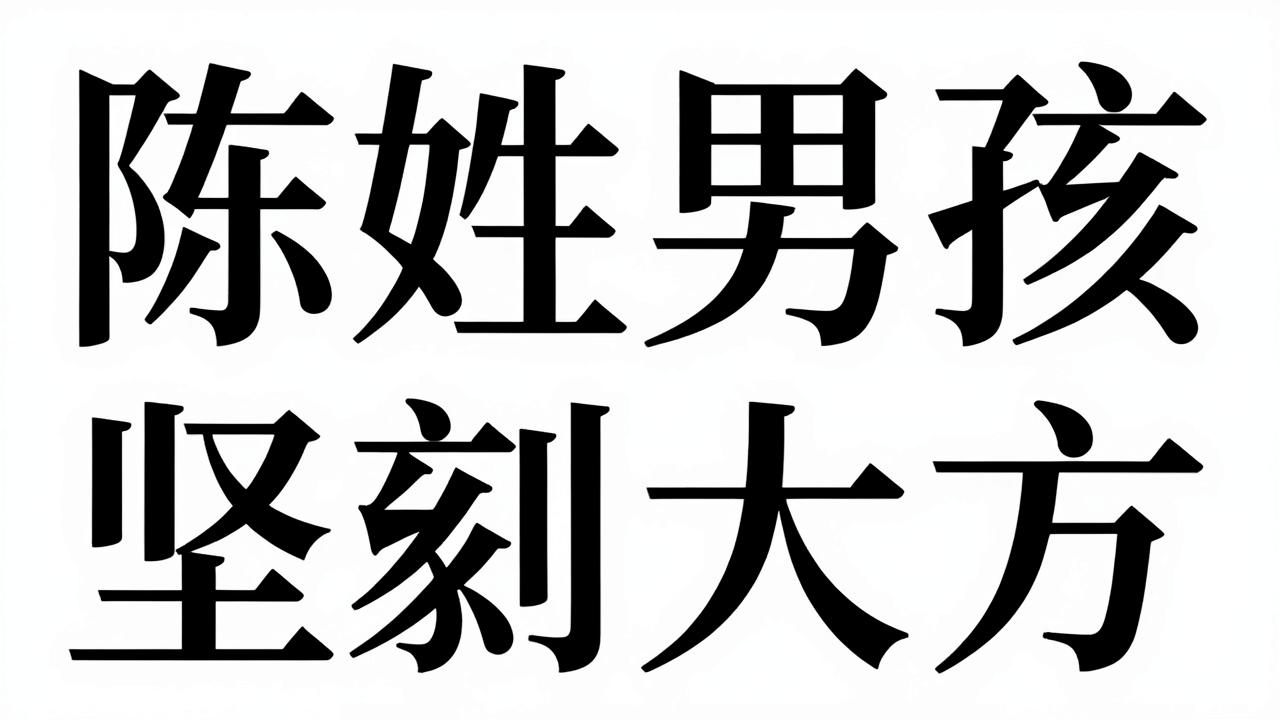 陈姓男孩名字响亮大方 陈姓男孩名字响亮大方