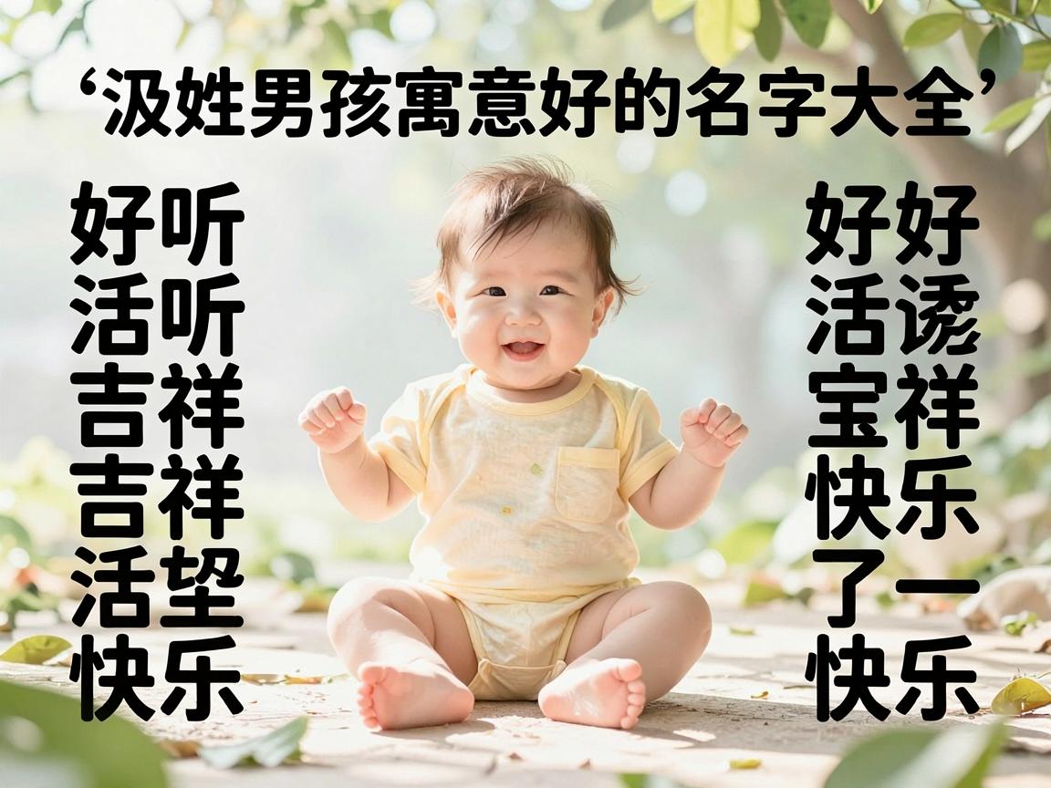 汲姓男孩寓意好的名字大全，好听吉祥
