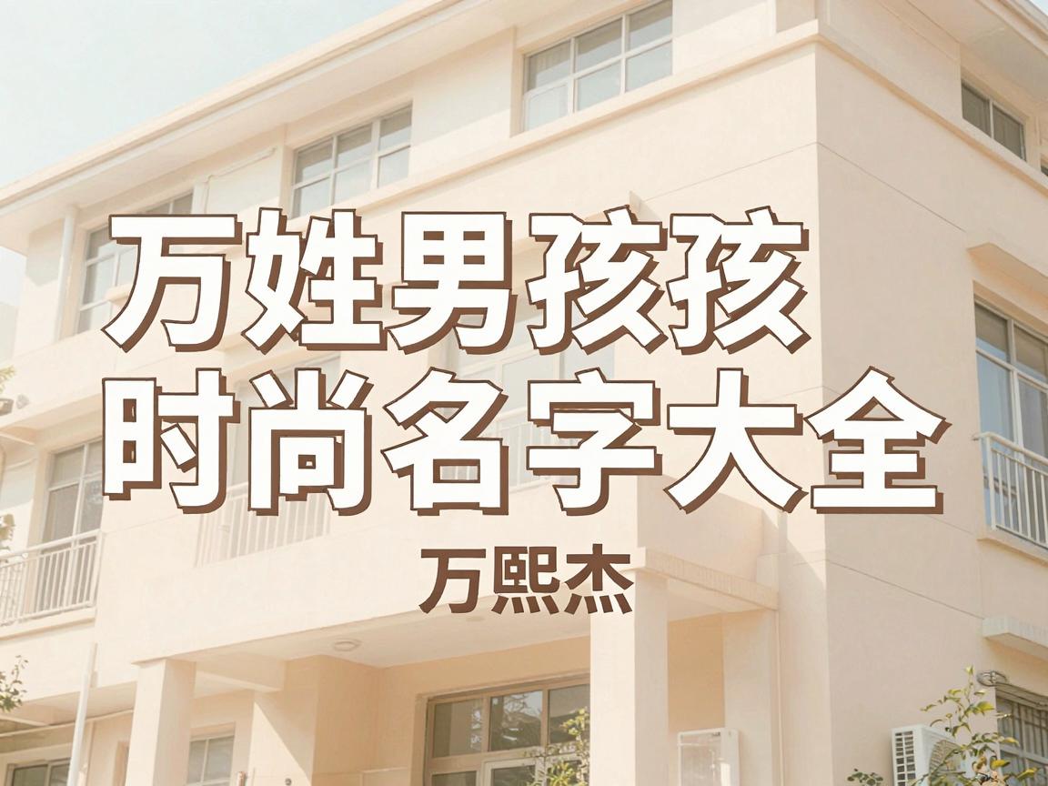 万姓男孩时尚名字大全，洋气好听有内涵