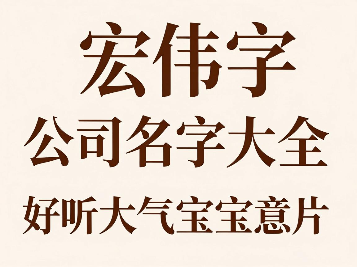 三字公司名字大全，好听大气有寓意