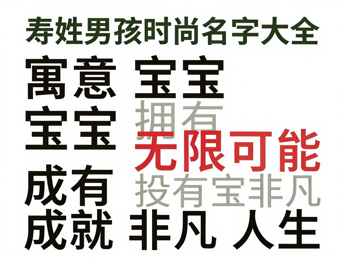 寿姓男孩洋气名字大全,时尚好听有寓意 寿姓男孩洋气名字大全,时尚好听有寓意