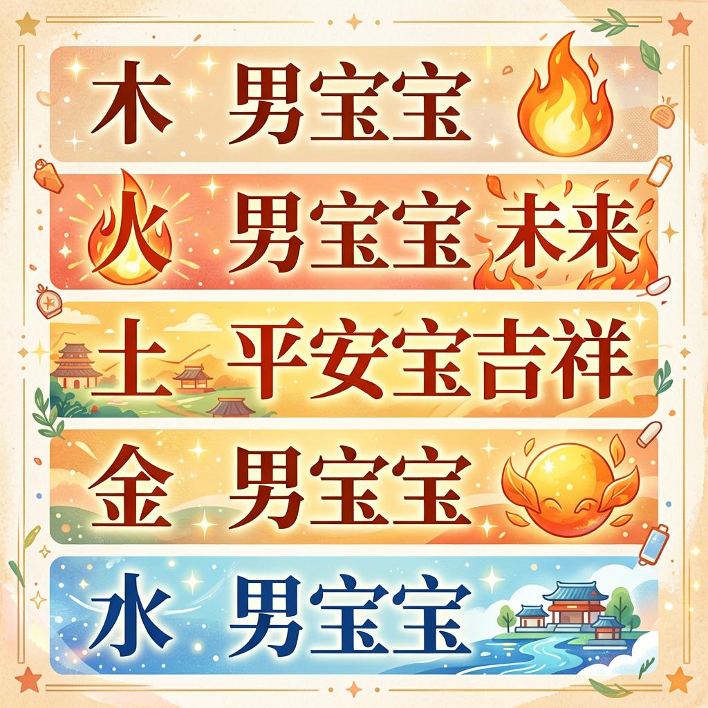 男宝宝五行取名平衡吉祥