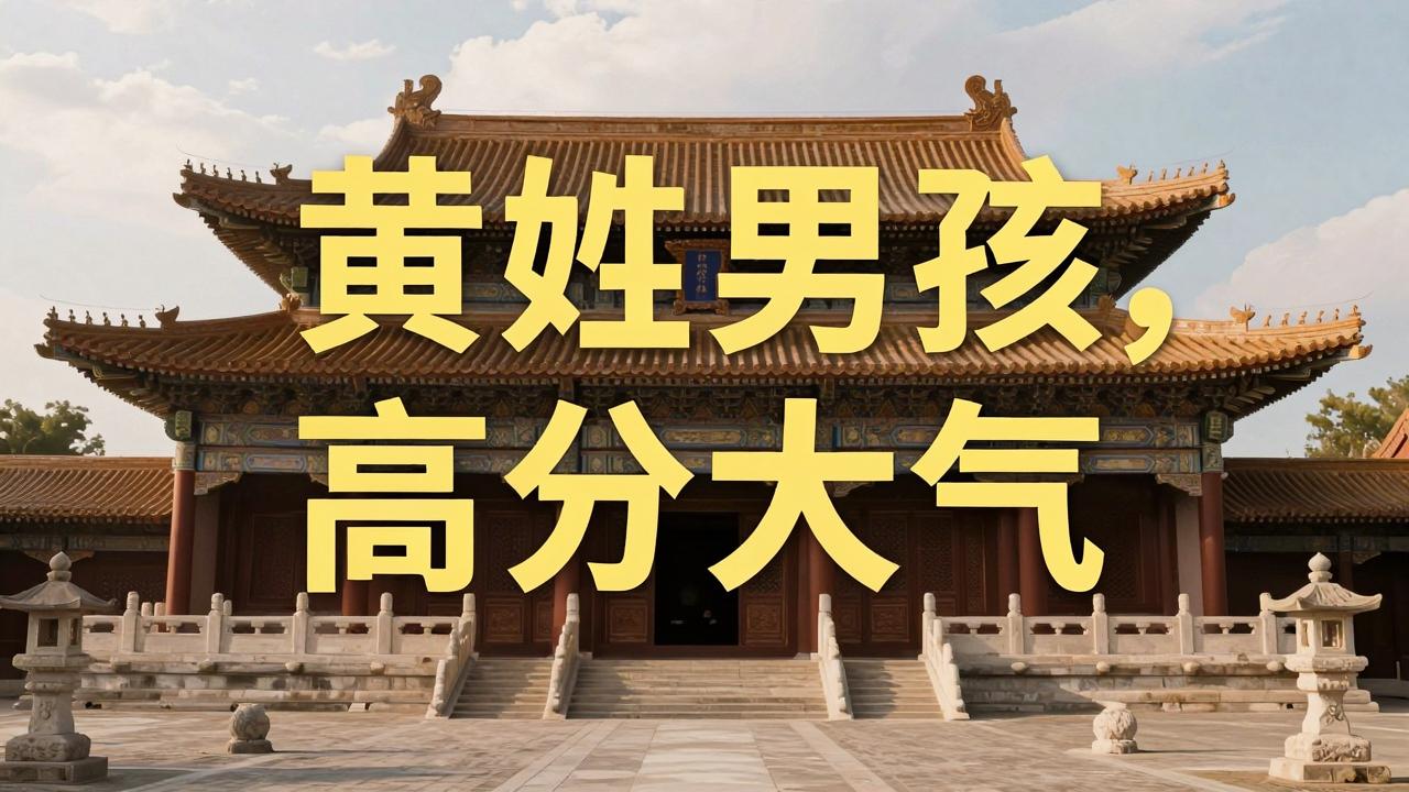黄姓男孩名字高分大气 黄姓男孩名字高分大气