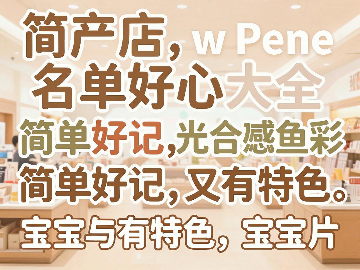 特产店名字大全,简单好记又有特色 特产店名字大全,简单好记又有特色