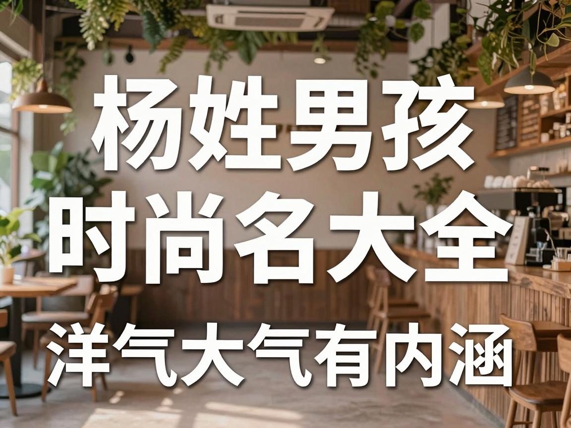 杨姓男孩时尚名字大全，洋气大气有内涵