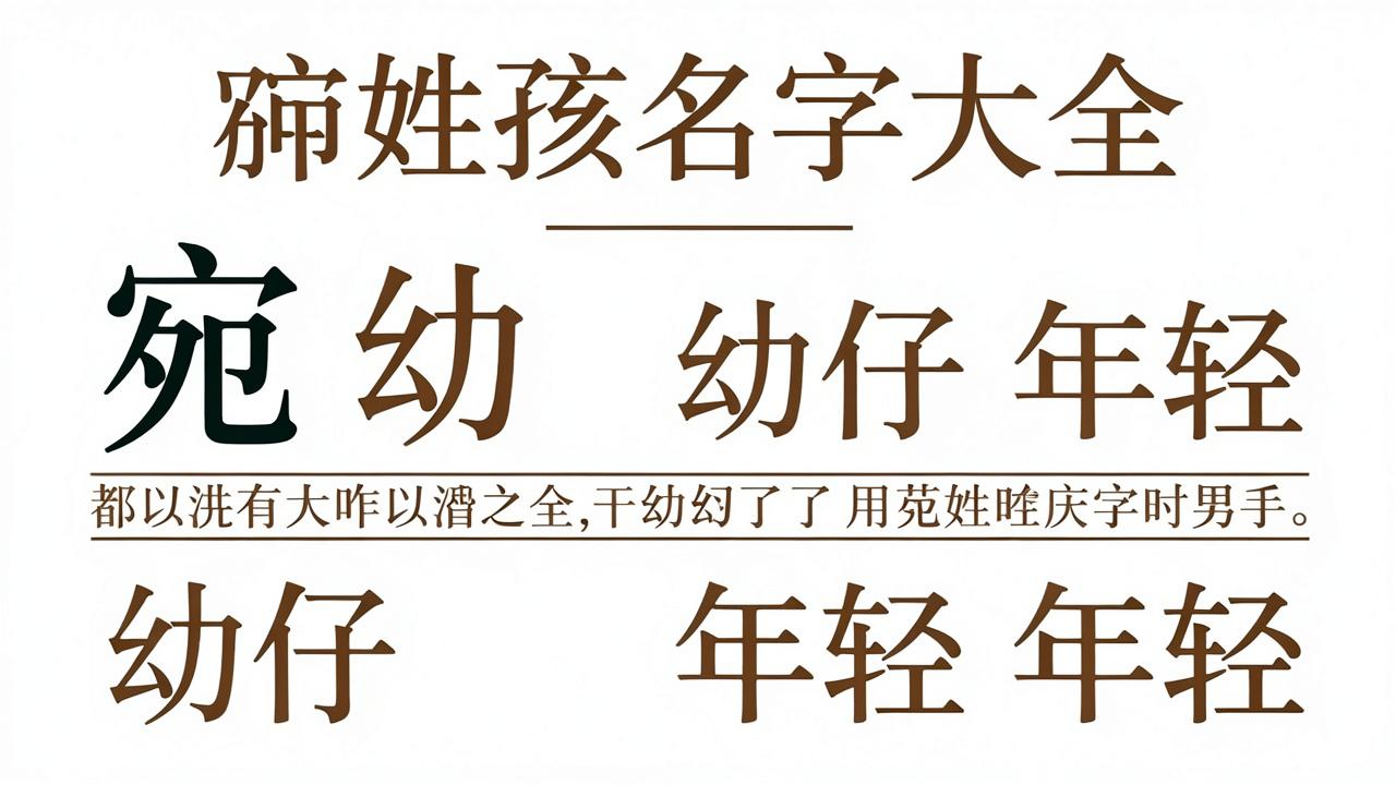 宛姓男孩名字大全有哪些 宛姓男孩名字大全有哪些