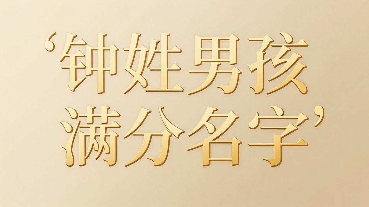 钟姓男孩满分名字有哪些 钟姓男孩满分名字有哪些