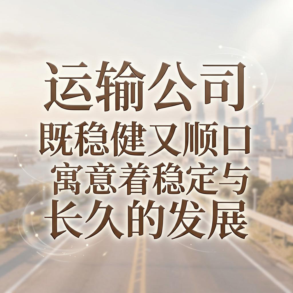 运输公司取名字稳健顺口 运输公司取名字稳健顺口