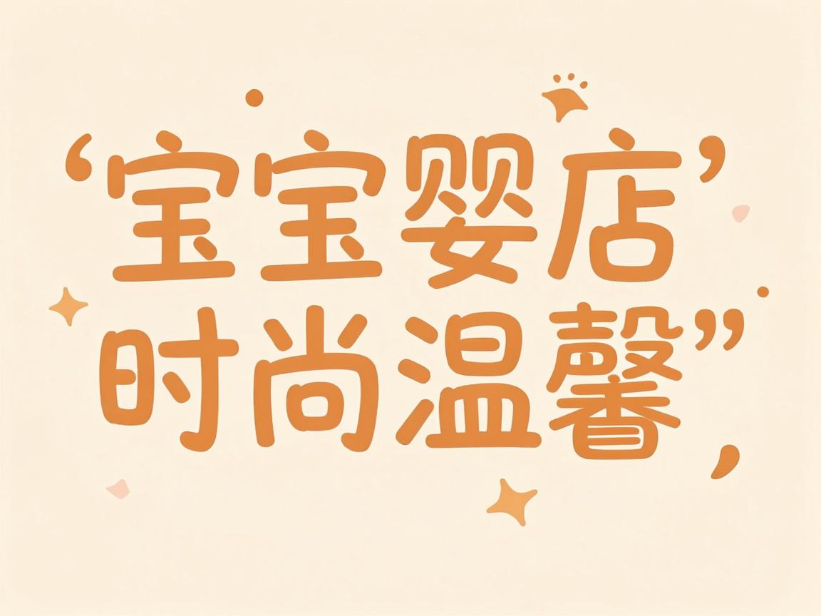 孕婴店时尚温馨的名字