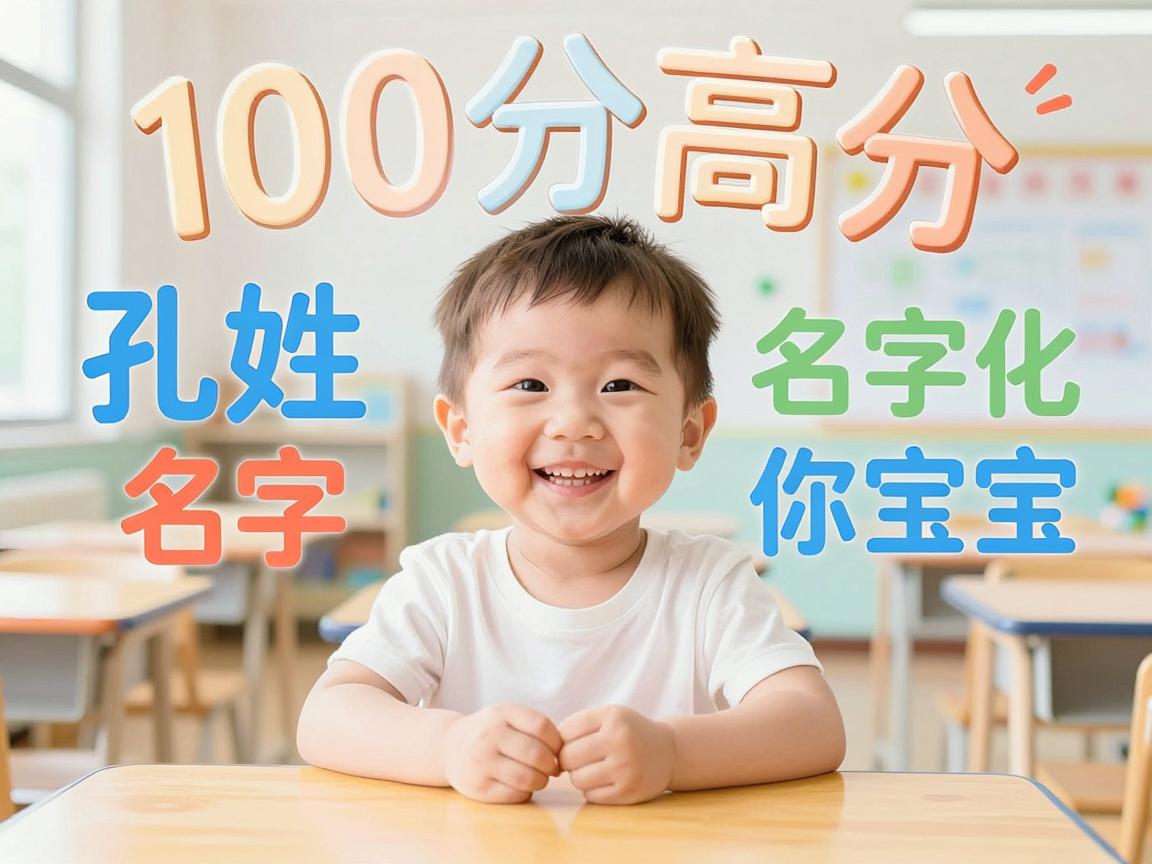 孔姓男孩100分高分名字