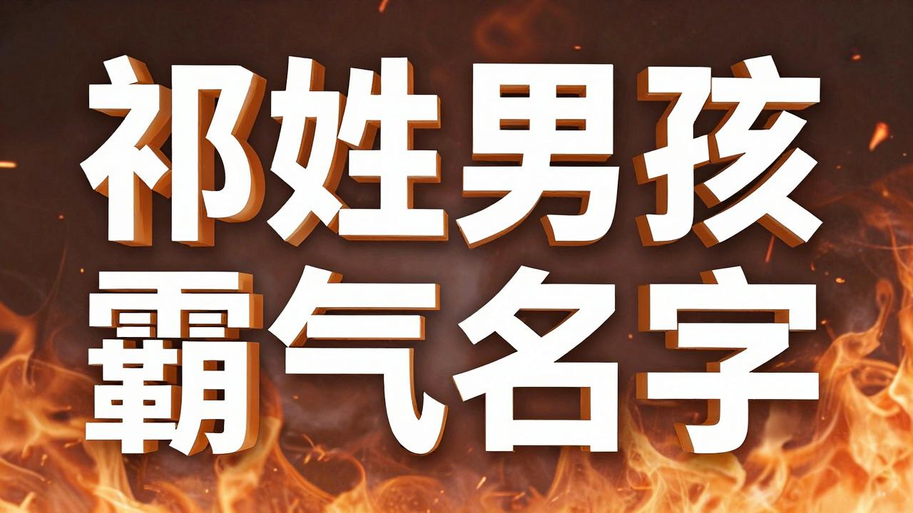 祁姓男孩霸气名字有哪些 祁姓男孩霸气名字有哪些