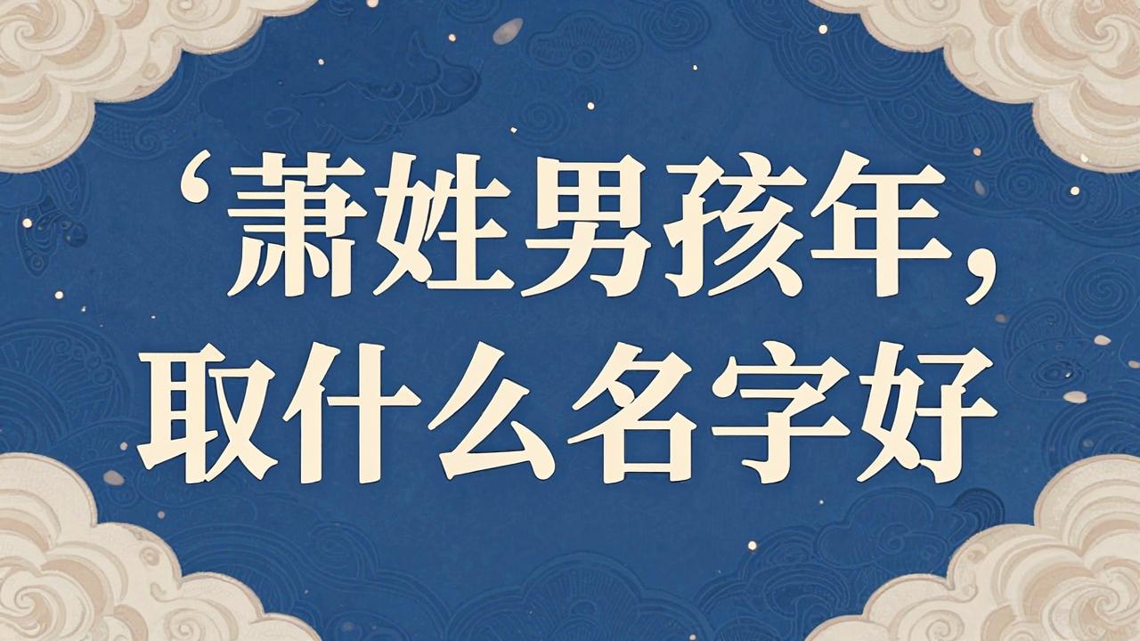 萧姓男孩蛇年取什么名字好 萧姓男孩蛇年取什么名字好