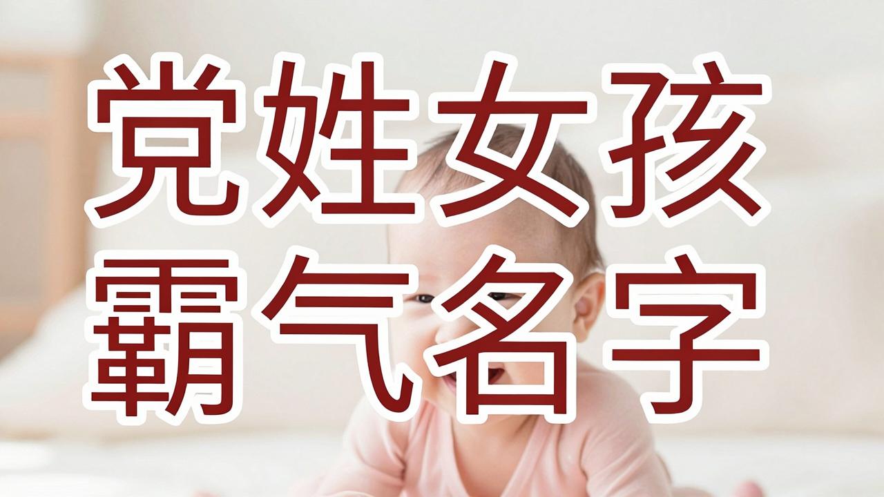 党姓女孩霸气名字有哪些