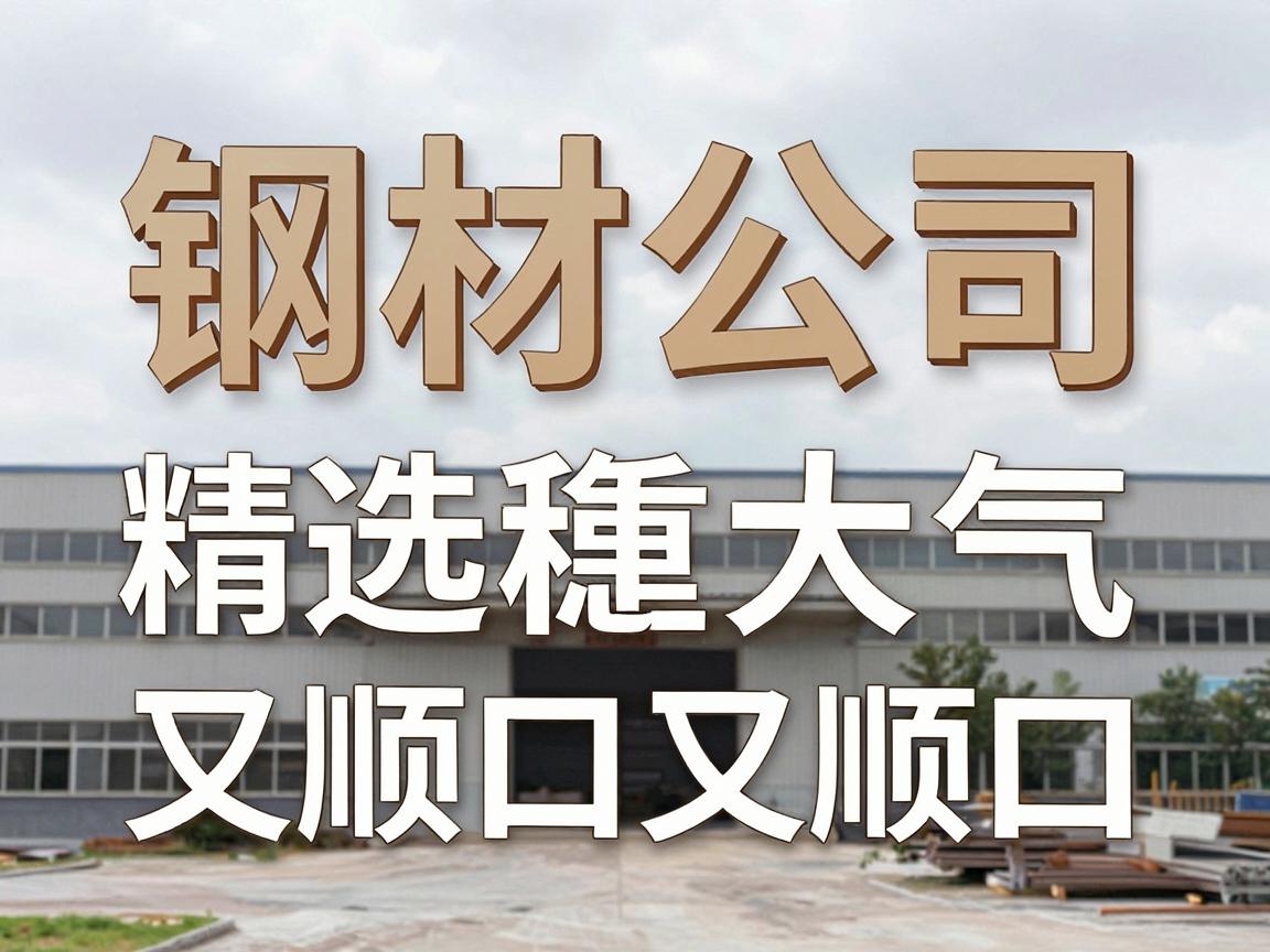 简单好听的钢材公司名字精选稳重大气又顺口聚财的名称