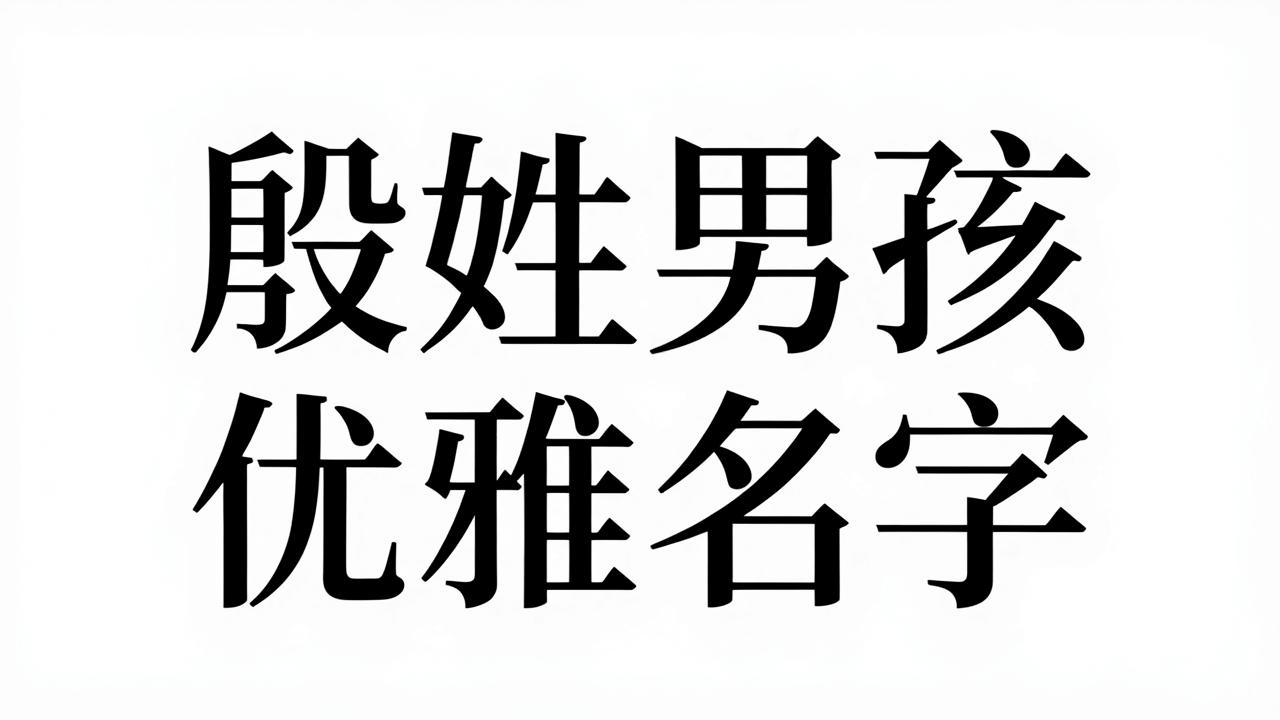 殷姓男孩优雅名字有哪些 殷姓男孩优雅名字有哪些