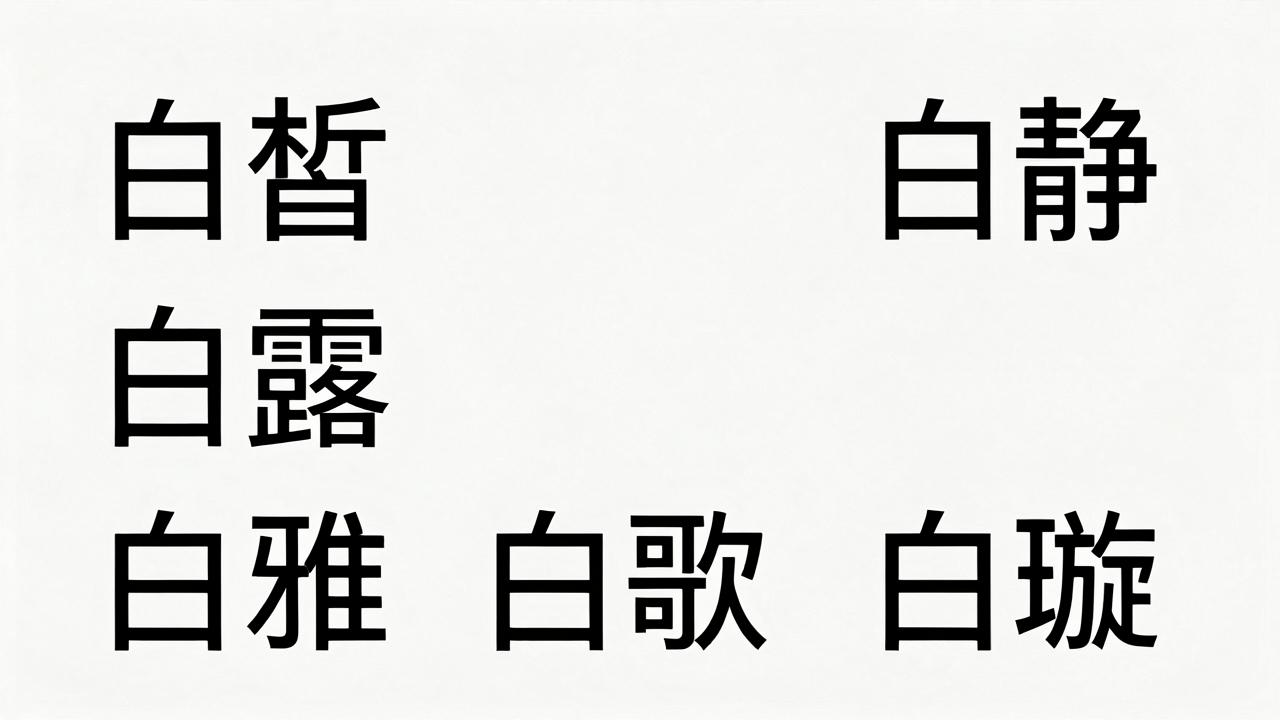 白姓女孩简洁名字有哪些