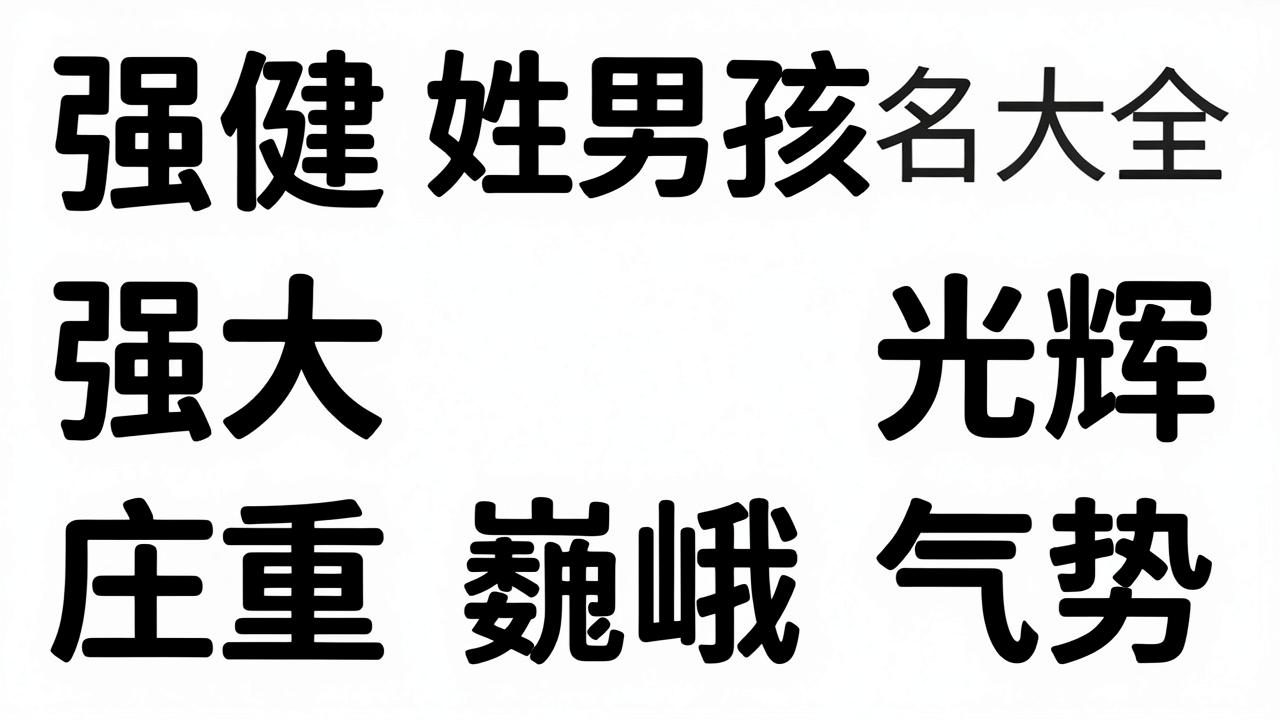 强姓男孩名字大全有哪些 强姓男孩名字大全有哪些