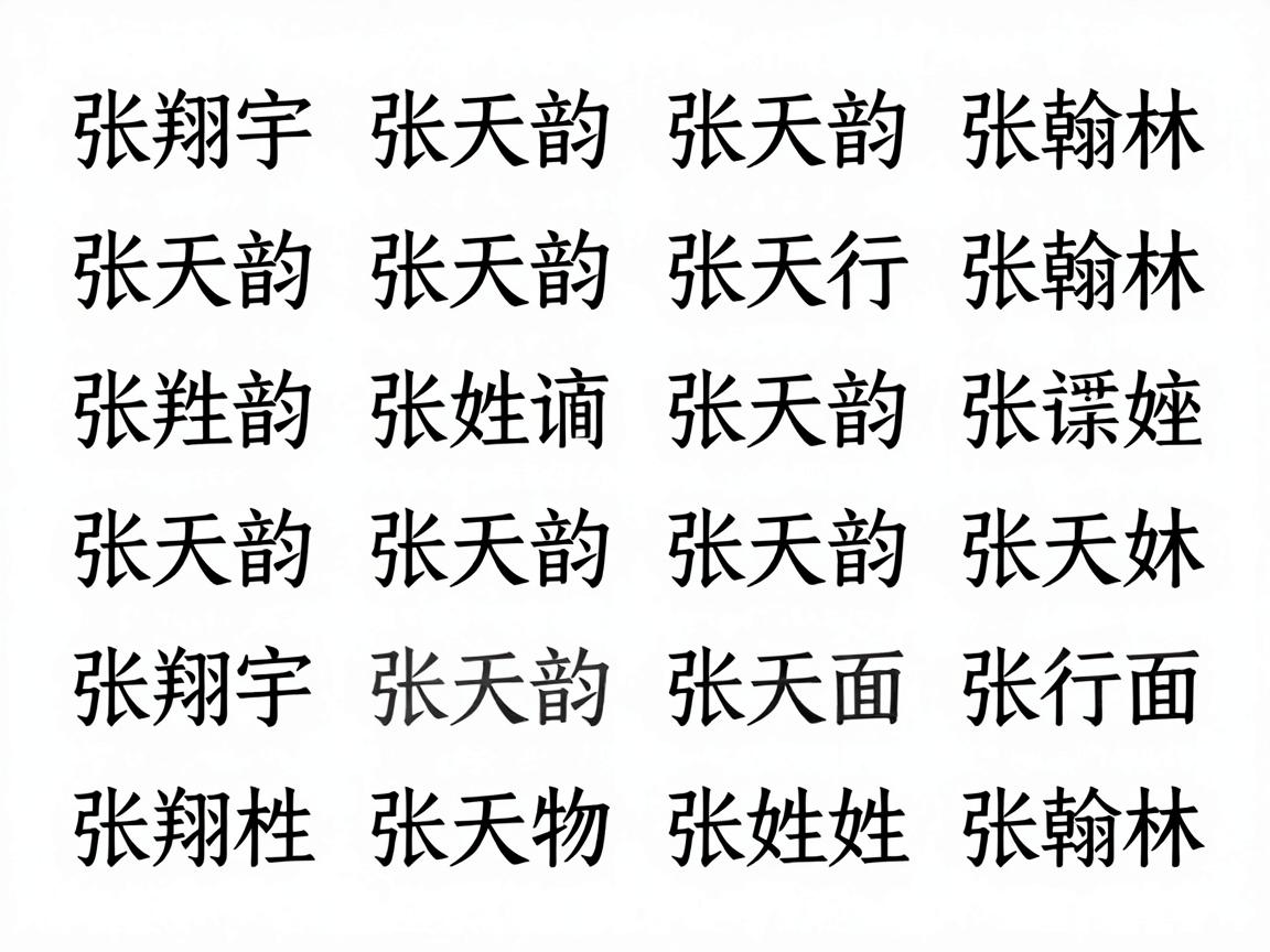 姓张男孩名字大全精选 姓张男孩名字大全精选