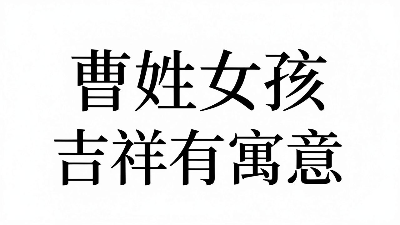 曹姓女孩名字吉祥有寓意