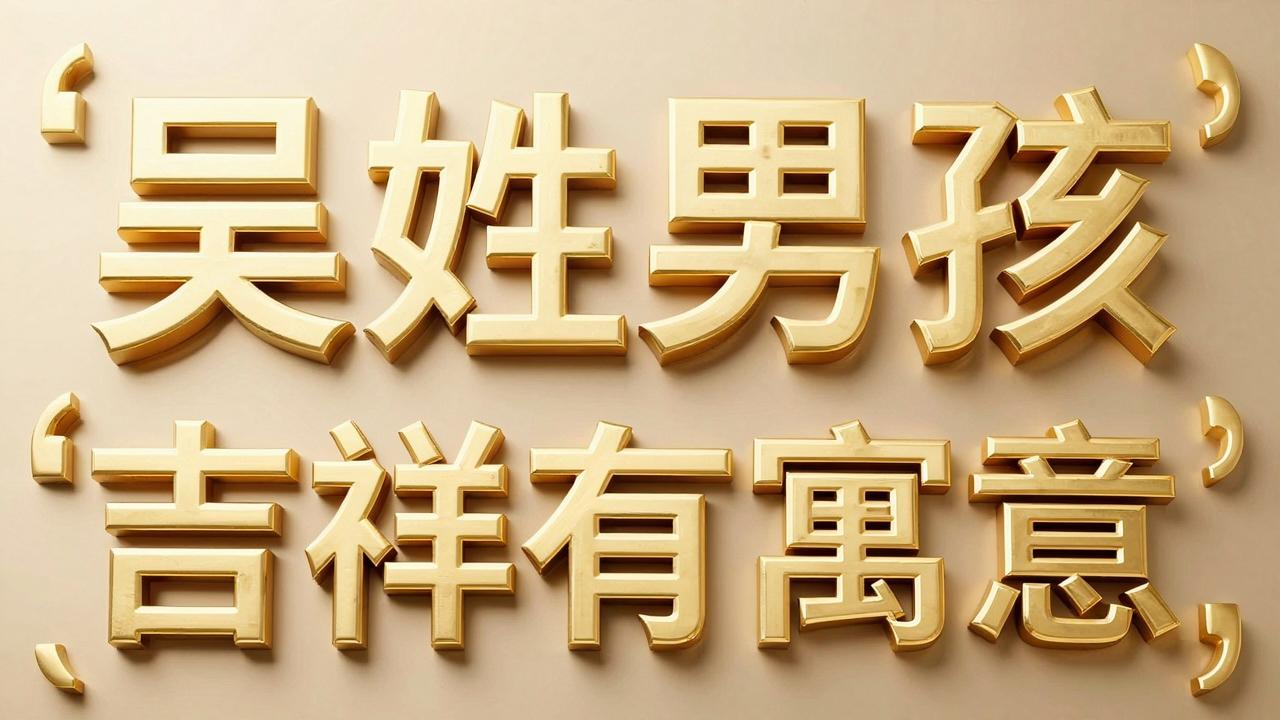 吴姓男孩名字吉祥有寓意 吴姓男孩名字吉祥有寓意