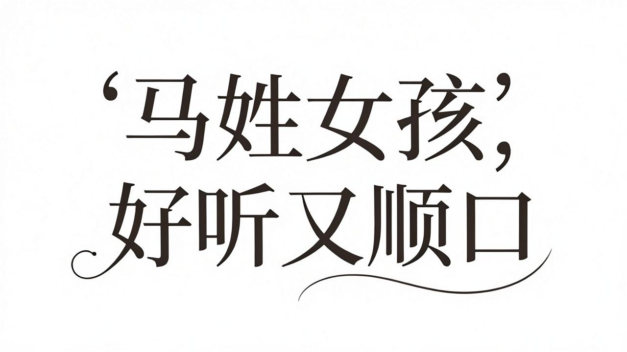 马姓女孩名字好听又顺口